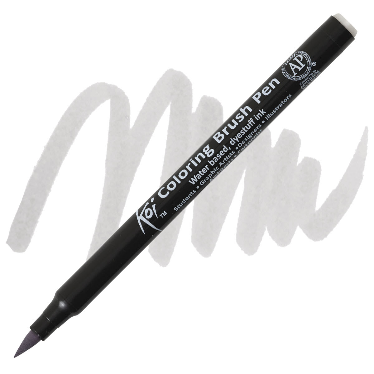 Sakura Koi Coloring Brush Pen - Light Cool Gray pen and swatch