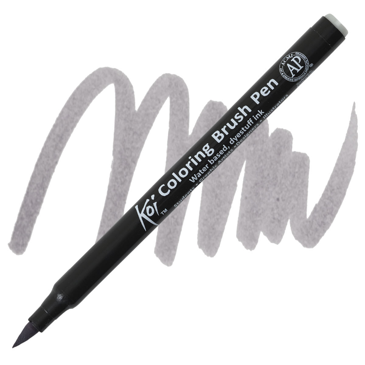 Sakura Koi Coloring Brush Pen - Light Warm Gray pen and swatch