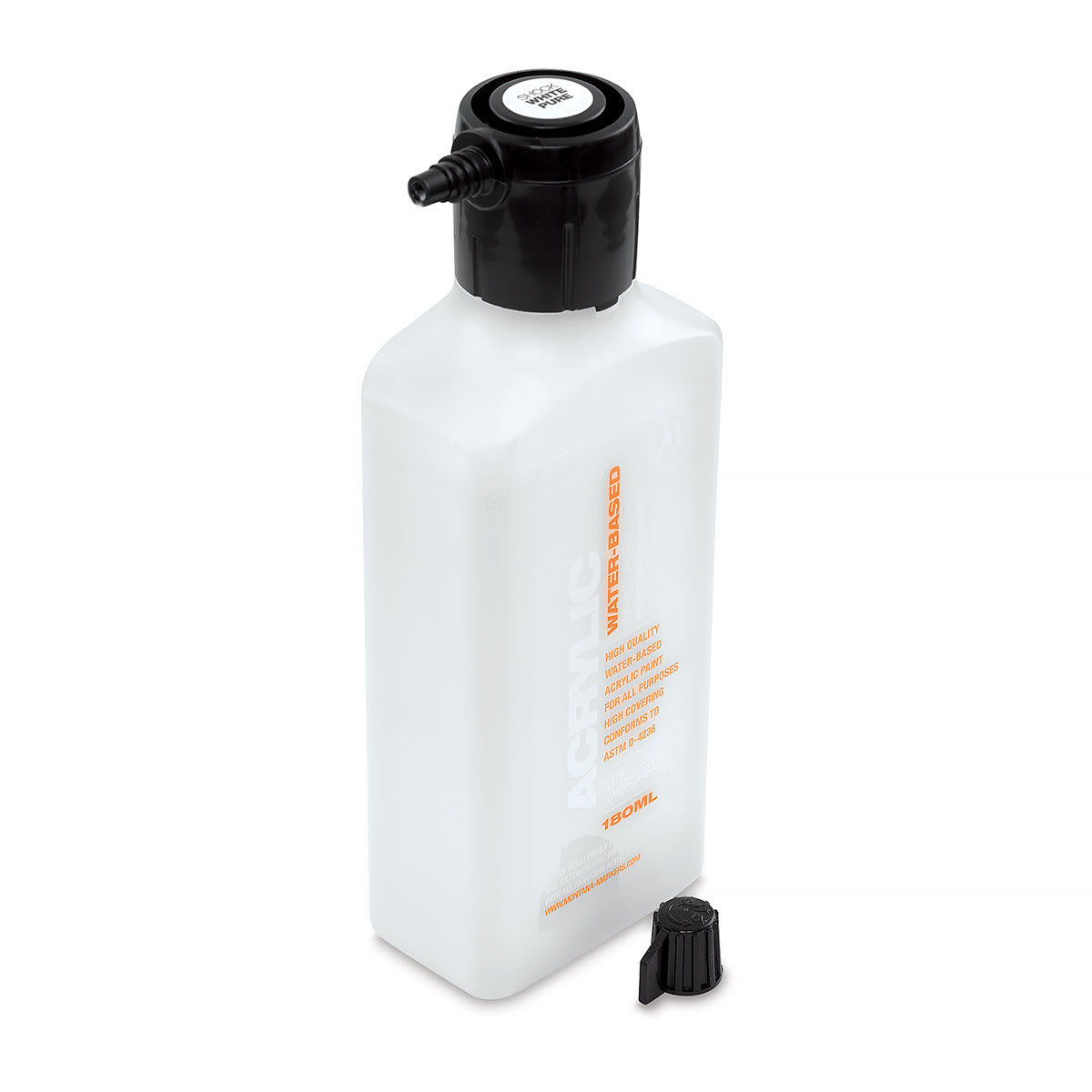 Montana Acrylic Marker Refill - 180 ml, Shock White, Refill side view