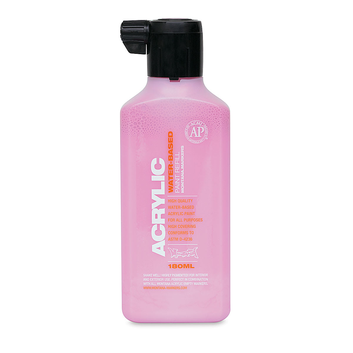 Montana Acrylic Marker Refill - 180 ml, Shock Pink Light, Refill