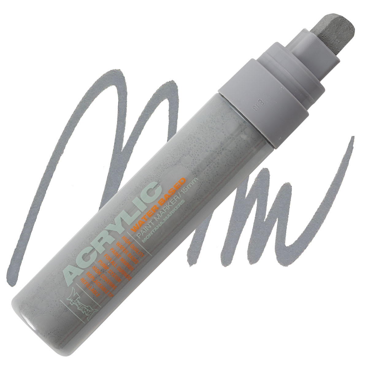 Montana Acrylic Marker - 15 mm Tip, Iron Curtain marker and swatch