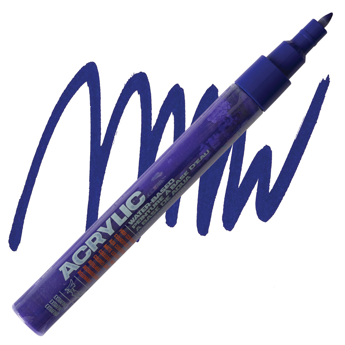 Montana Acrylic Marker - 0.7 mm, Shock Lilac marker and swatch