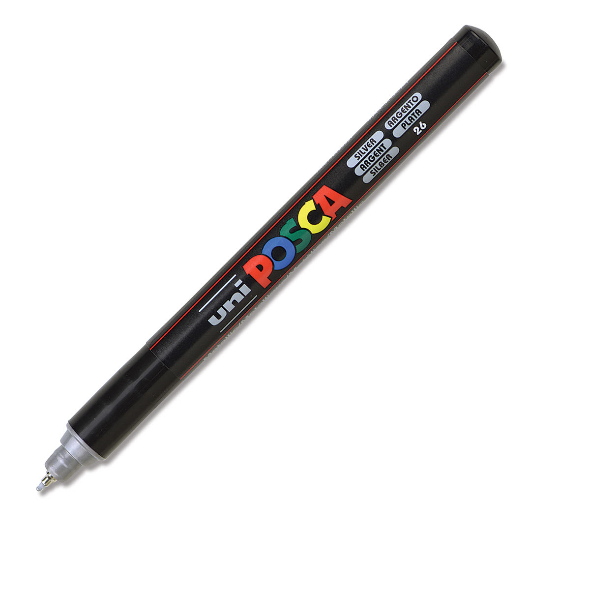 Uni Posca Paint Marker - Silver, X-Fine Tip, 0.7 mm