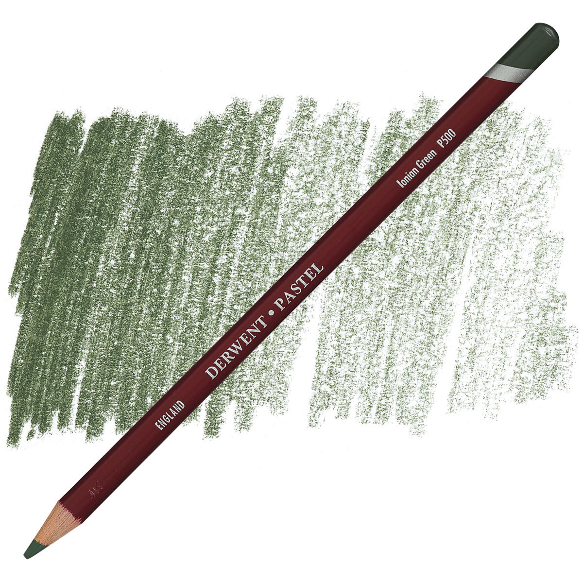 Derwent Pastel Pencil - Ionian Green pencil and swatch