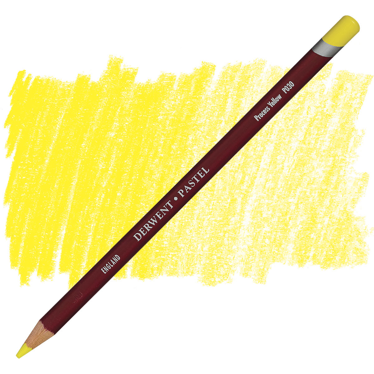 Derwent Pastel Pencil - Process Yellow pencil and swatch