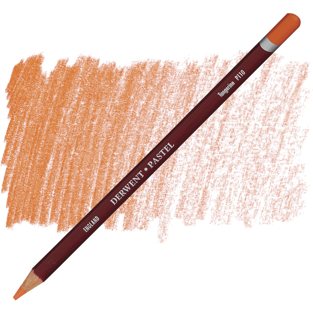 Derwent Pastel Pencil - Tangerine pencil and swatch