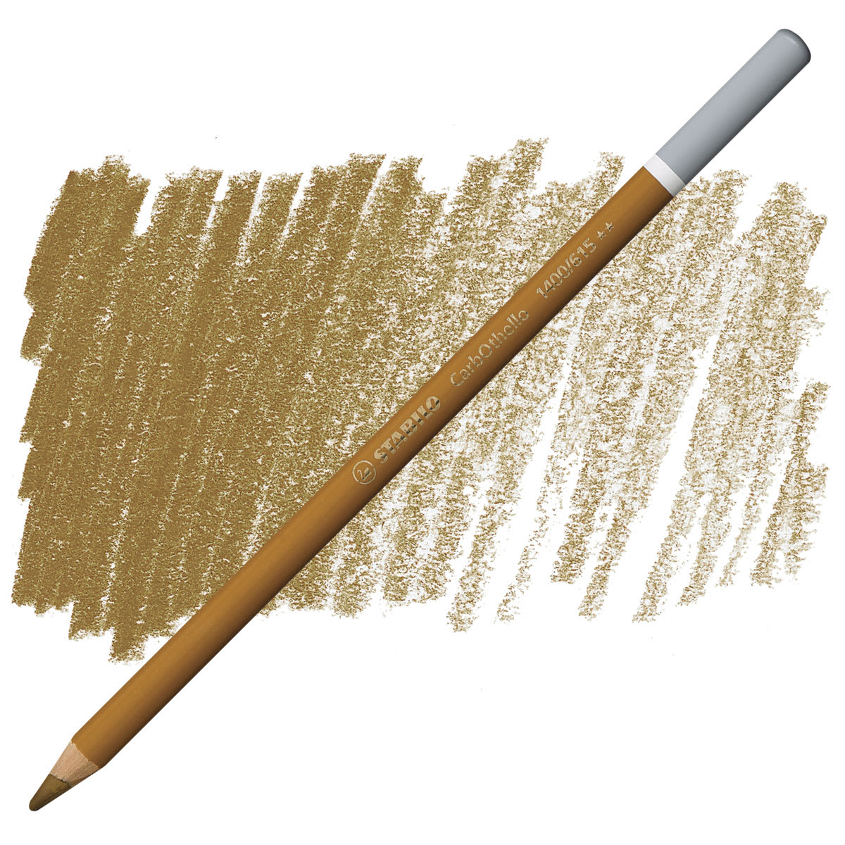 Stabilo CarbOthello Pastel Pencil - Dark Ochre pencil and swatch