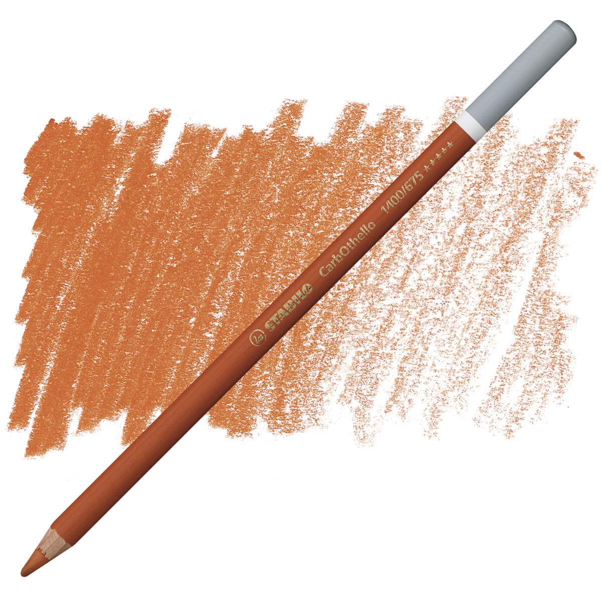 Stabilo CarbOthello Pastel Pencil - French Red Ochre pencil and swatch