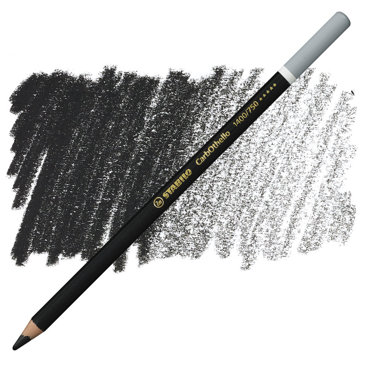 Stabilo CarbOthello Pastel Pencil - Neutral Black pencil pencil and swatch