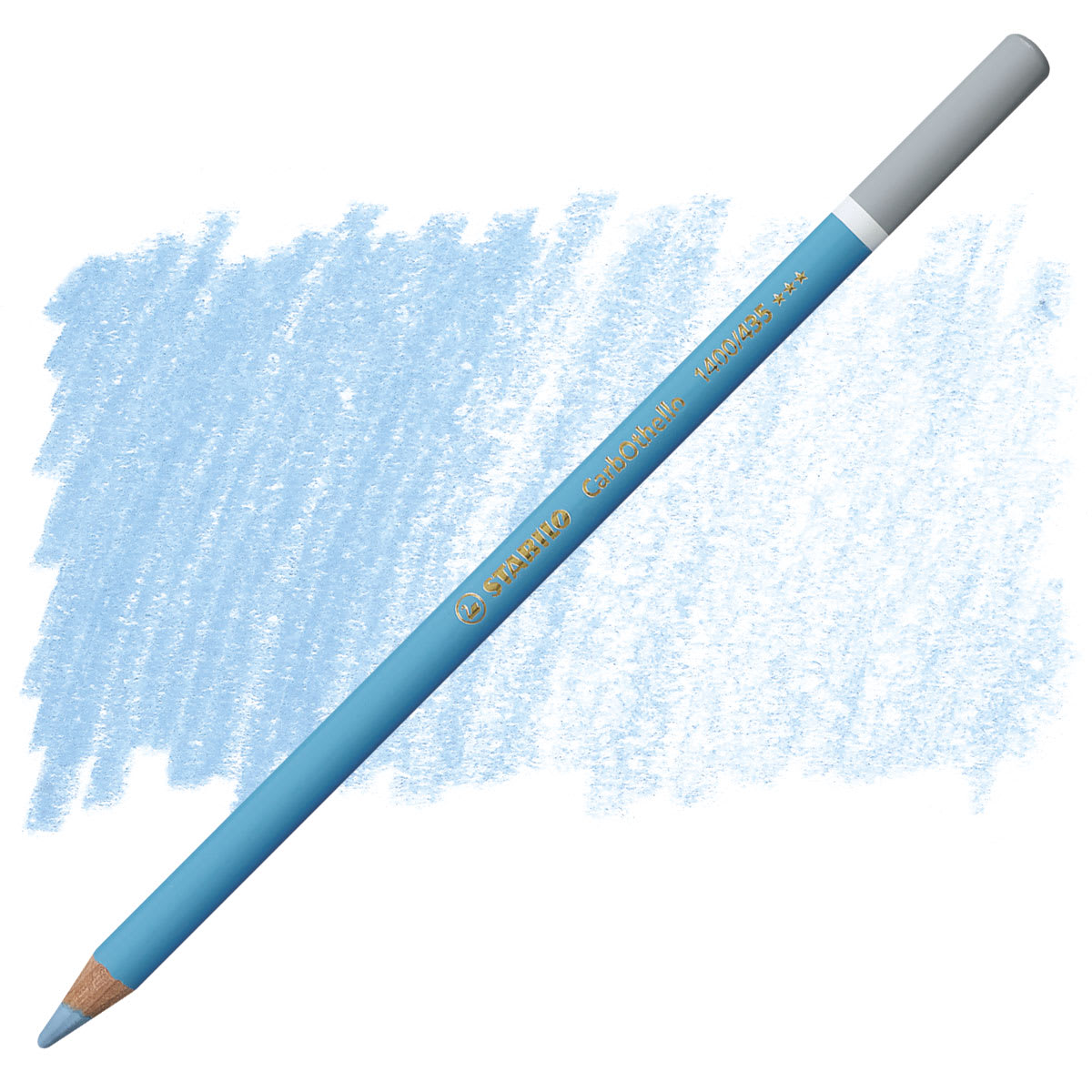 Stabilo CarbOthello Pastel Pencil - Ultramarine Blue Light pencil and swatch