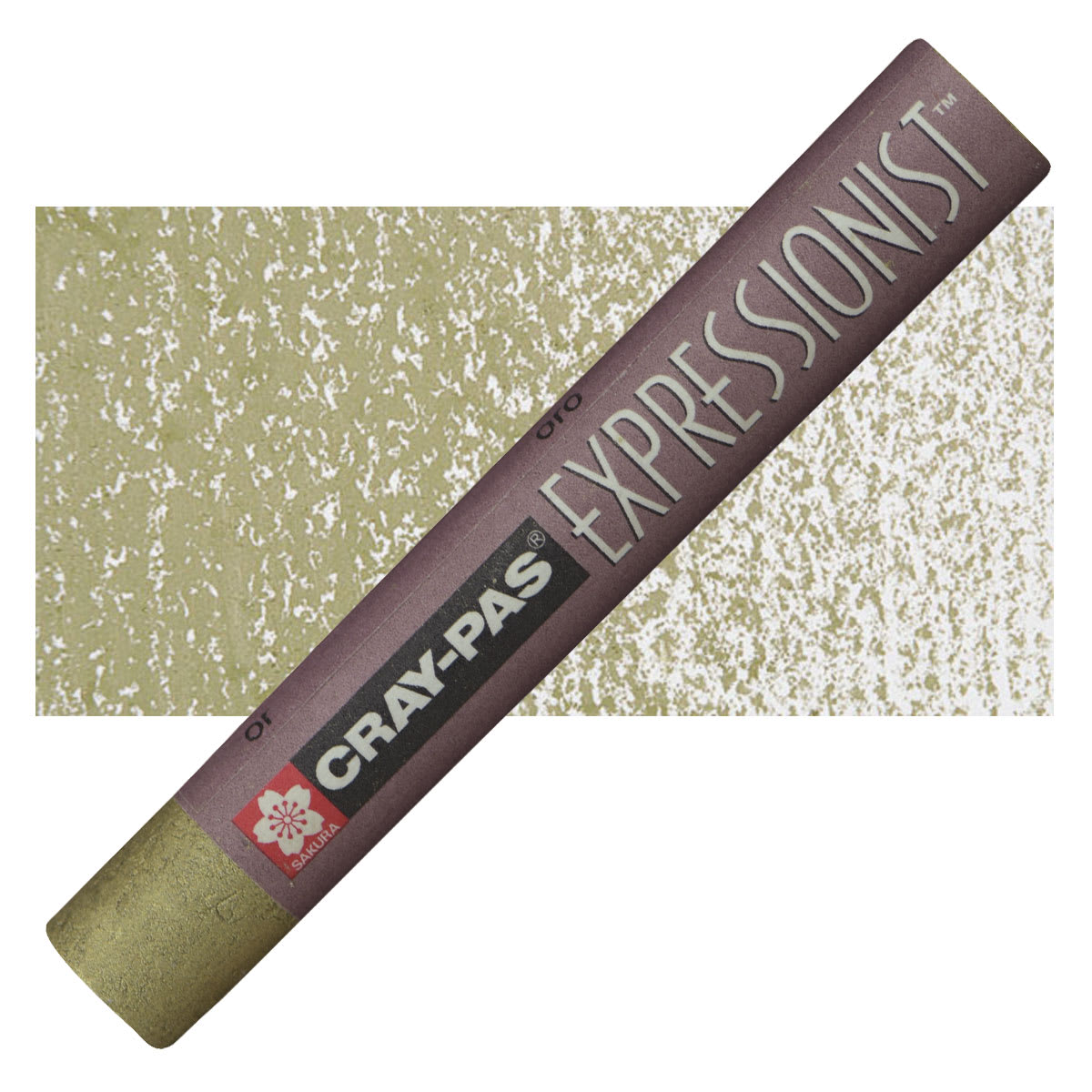 Sakura Cray-Pas Expressionist Oil Pastel - Gold oil pastel and swatch