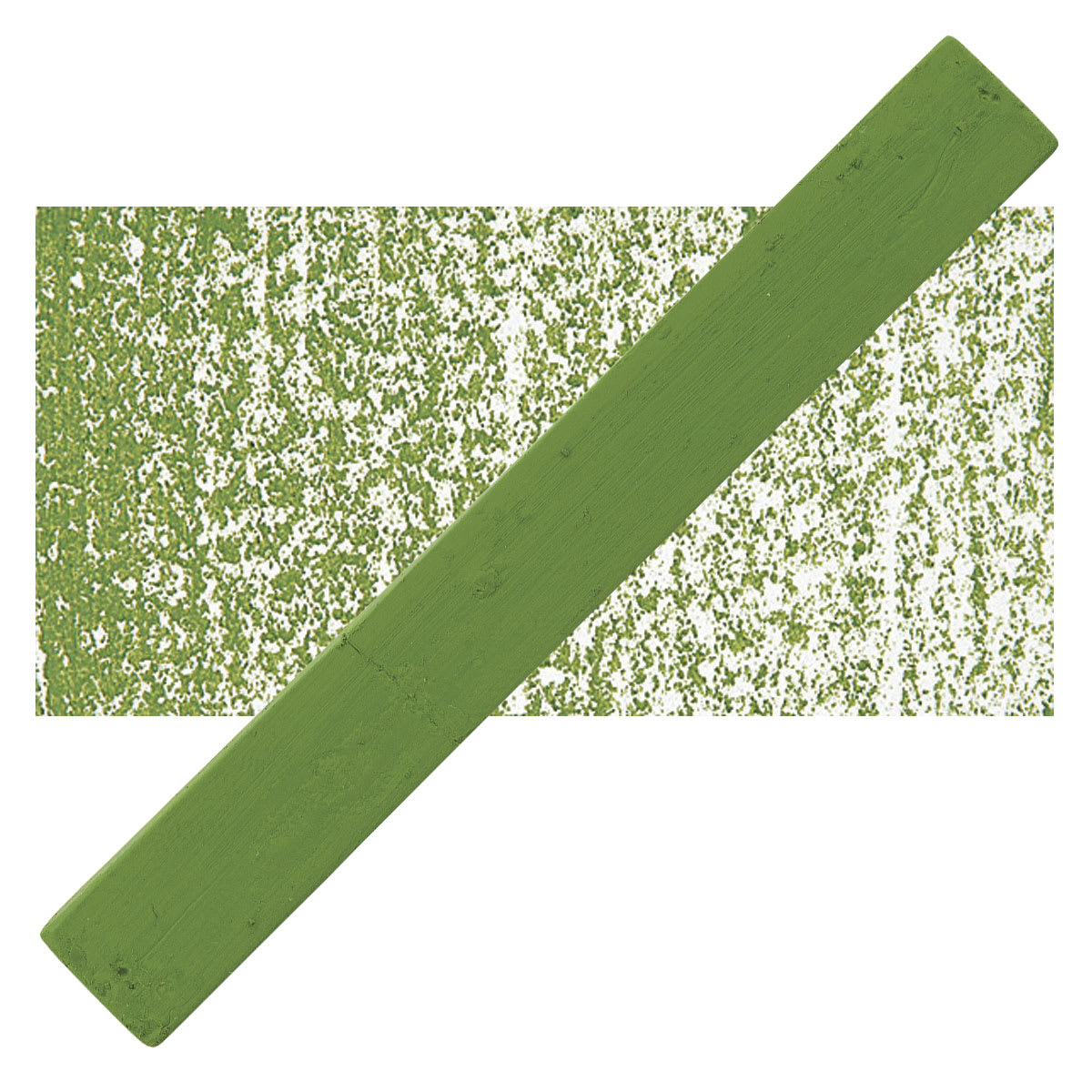 Holbein Artists’ Oil Pastel - Olive Green 1 oil pastel and swatch