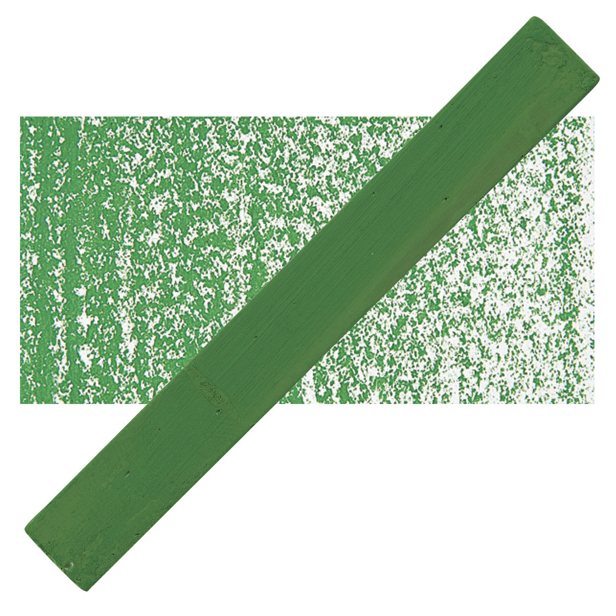 Holbein Artists’ Oil Pastel - Sap Green 1 oil pastel and swatch