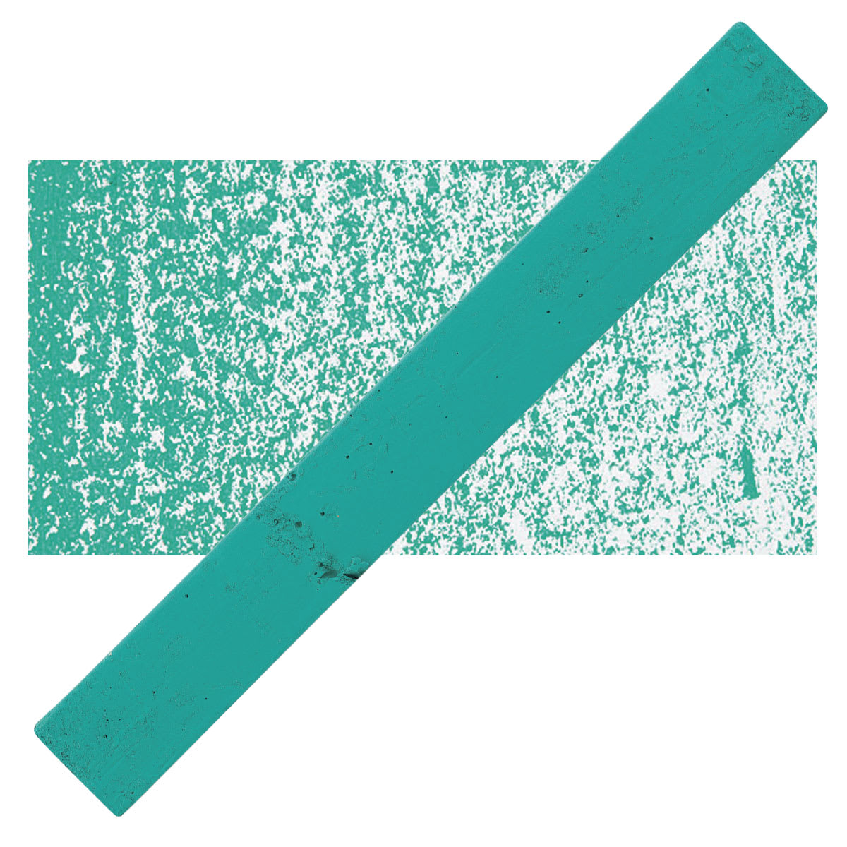 Holbein Artists’ Oil Pastel - Viridian 3 oil pastel and swatch