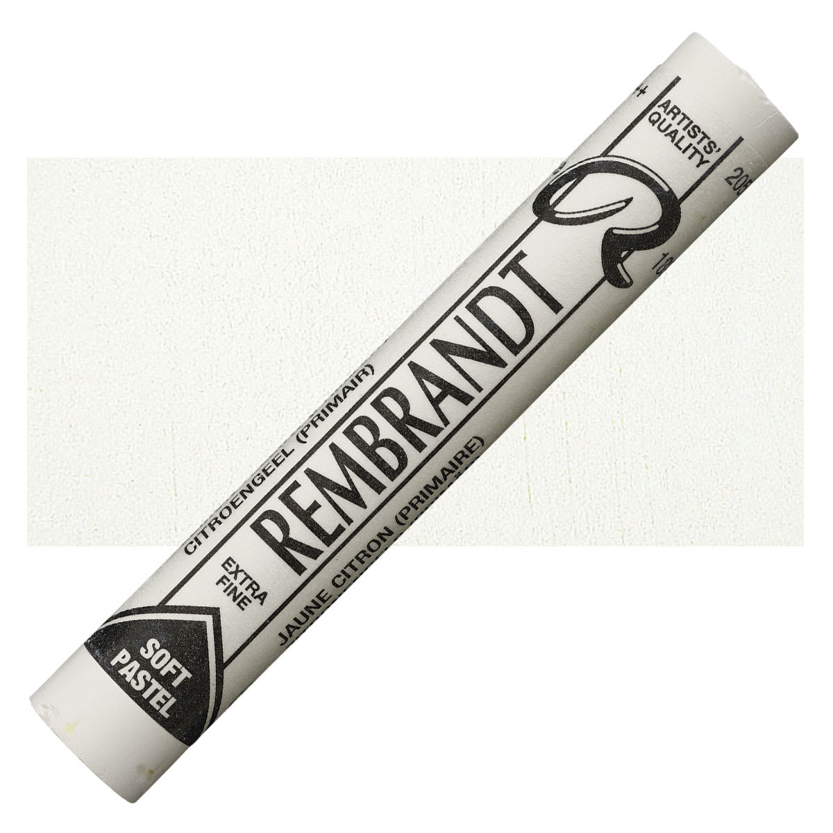 Rembrandt Soft Pastel - Lemon Yellow 205.11 pastel and swatch