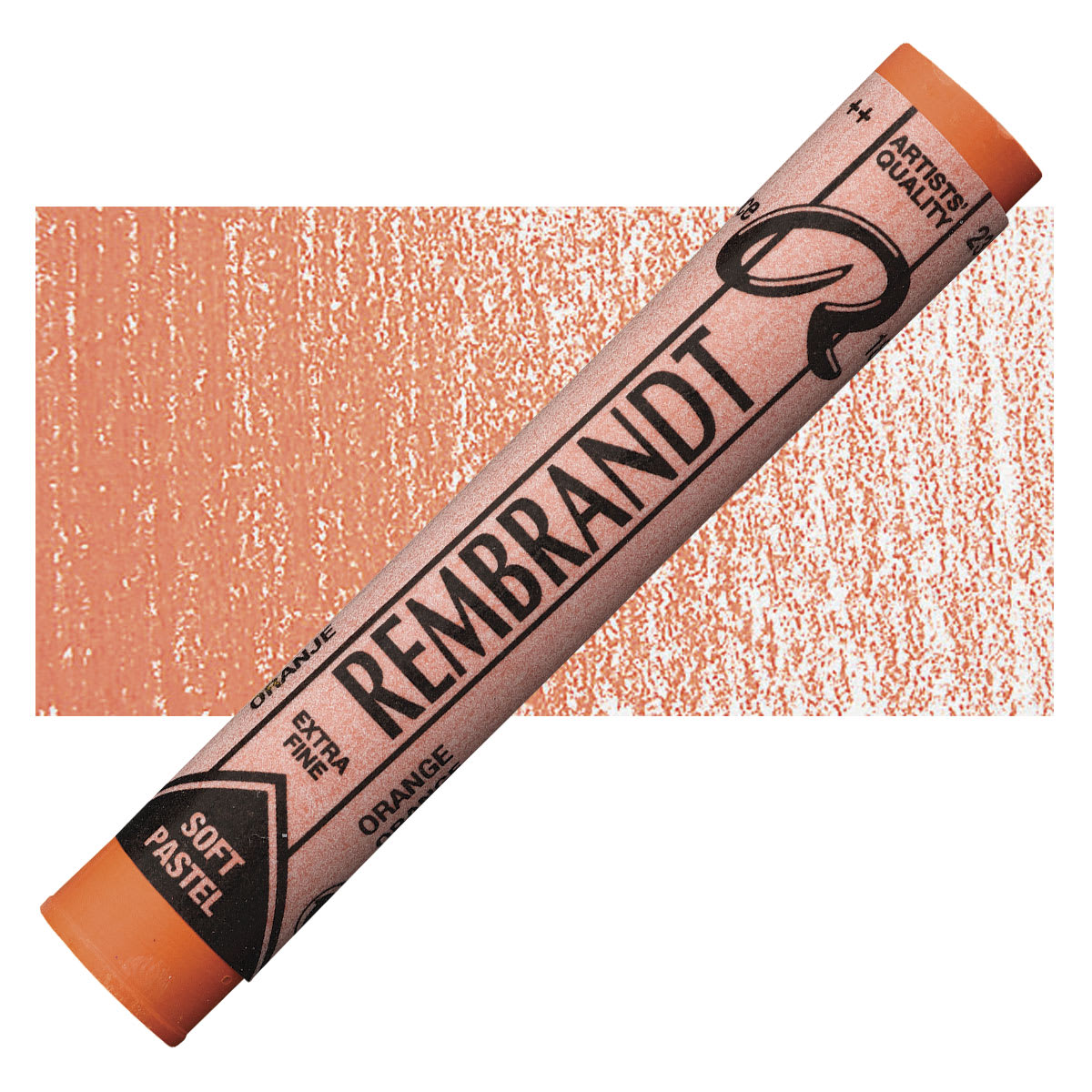 Rembrandt Soft Pastel - Orange 235.8 pastel and swatch