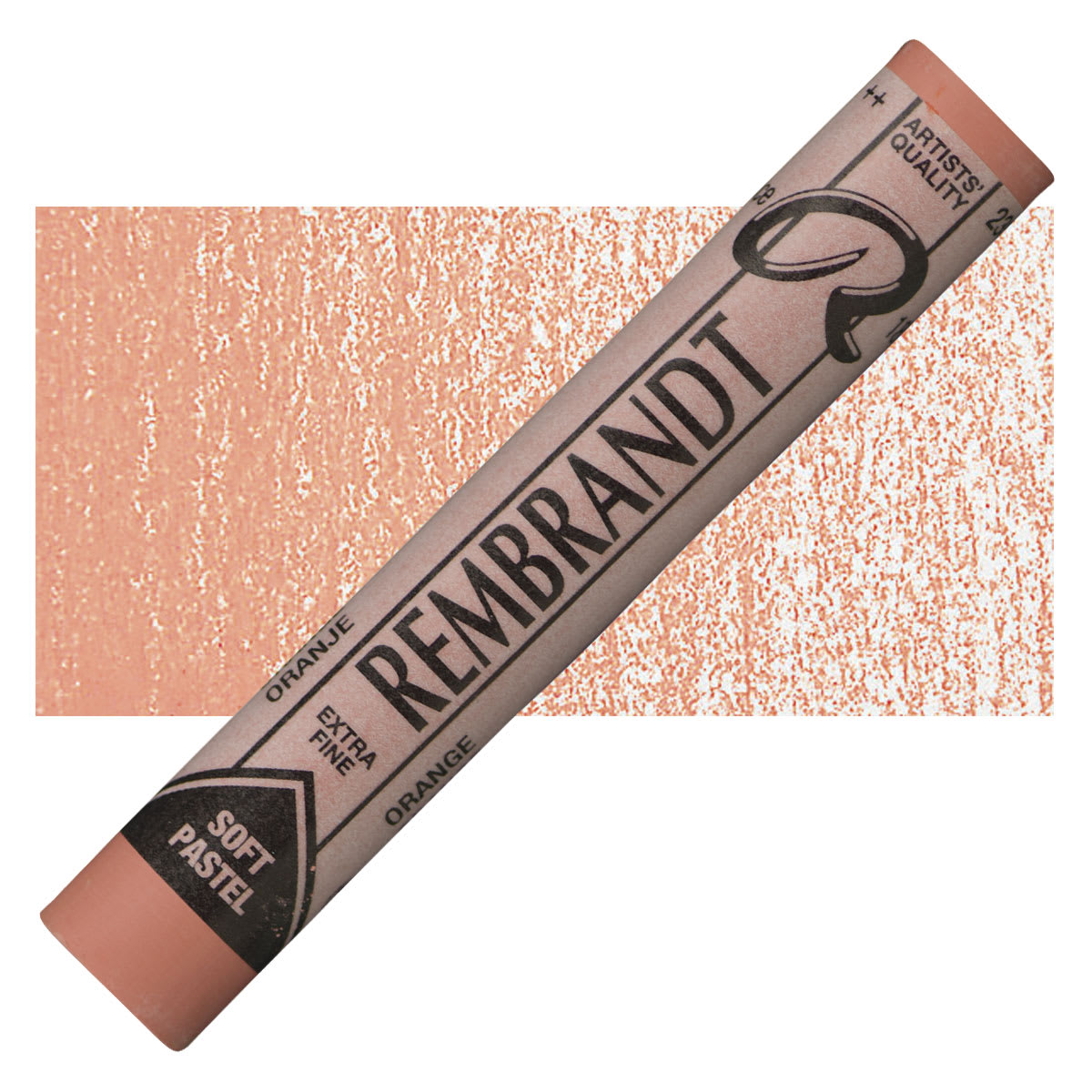 Rembrandt Soft Pastel - Orange 235.9 pastel and swatch