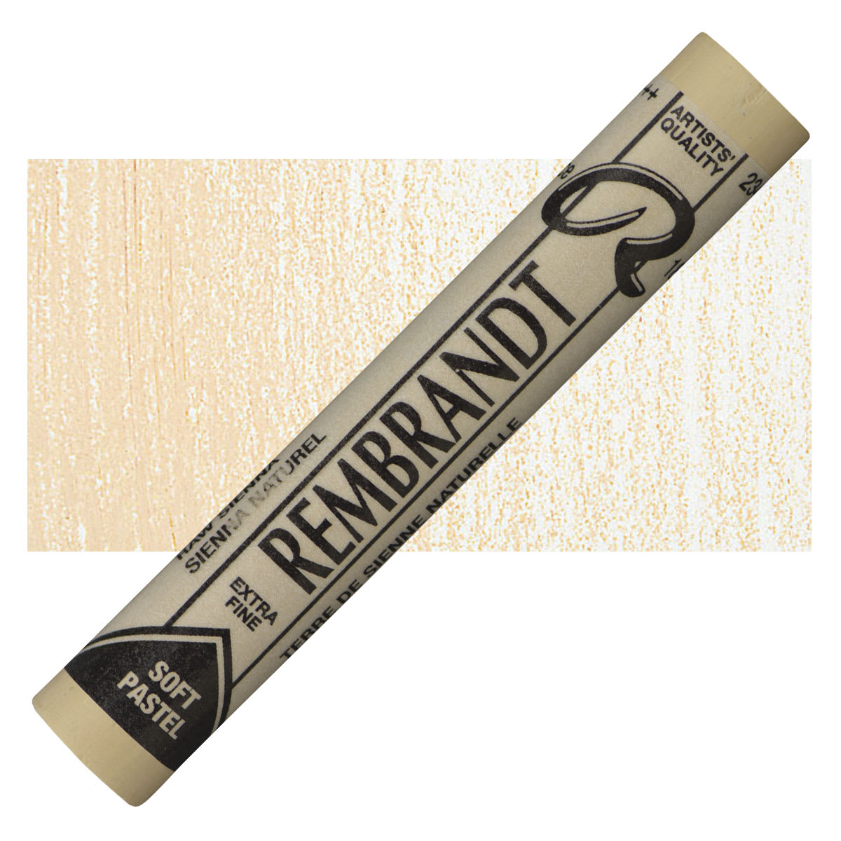 Rembrandt Soft Pastel - Raw Sienna 234.10 pastel and swatch