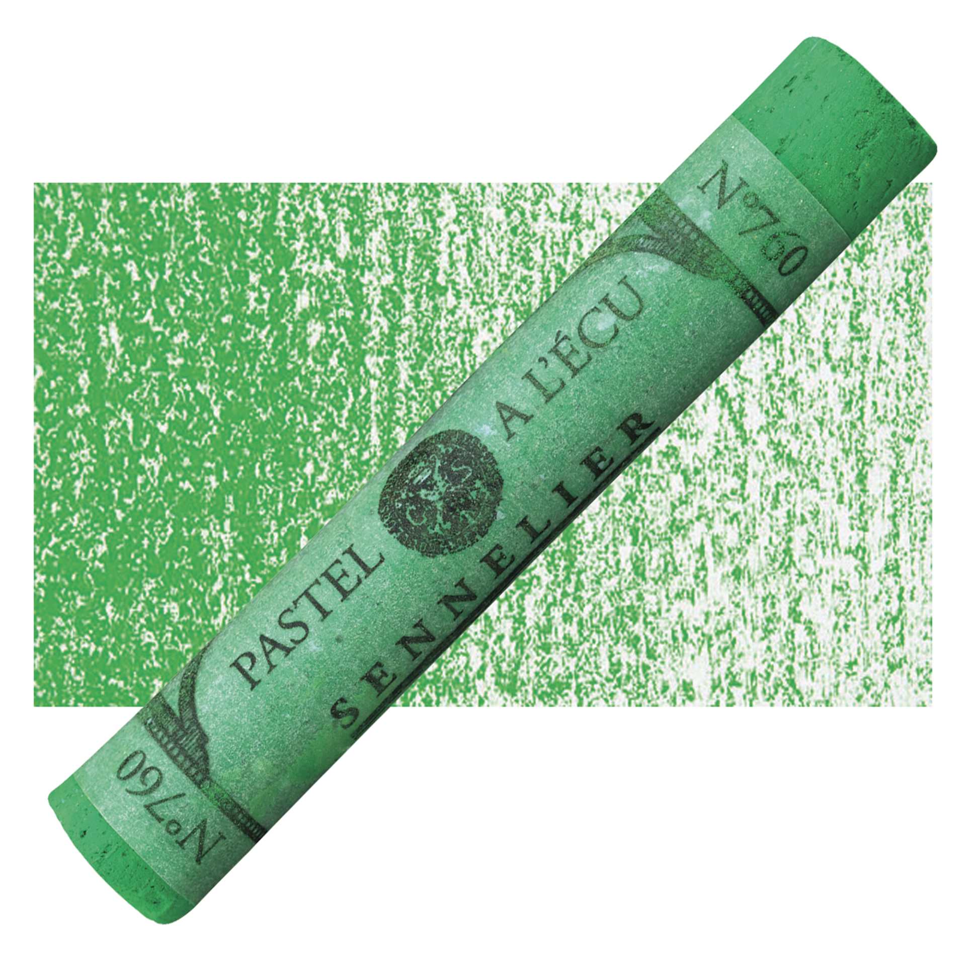 Sennelier Soft Pastel - Baryte Green 760 pastel and swatch
