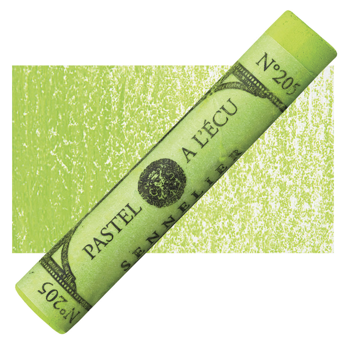 Sennelier Soft Pastel - Apple Green 205 pastel and swatch