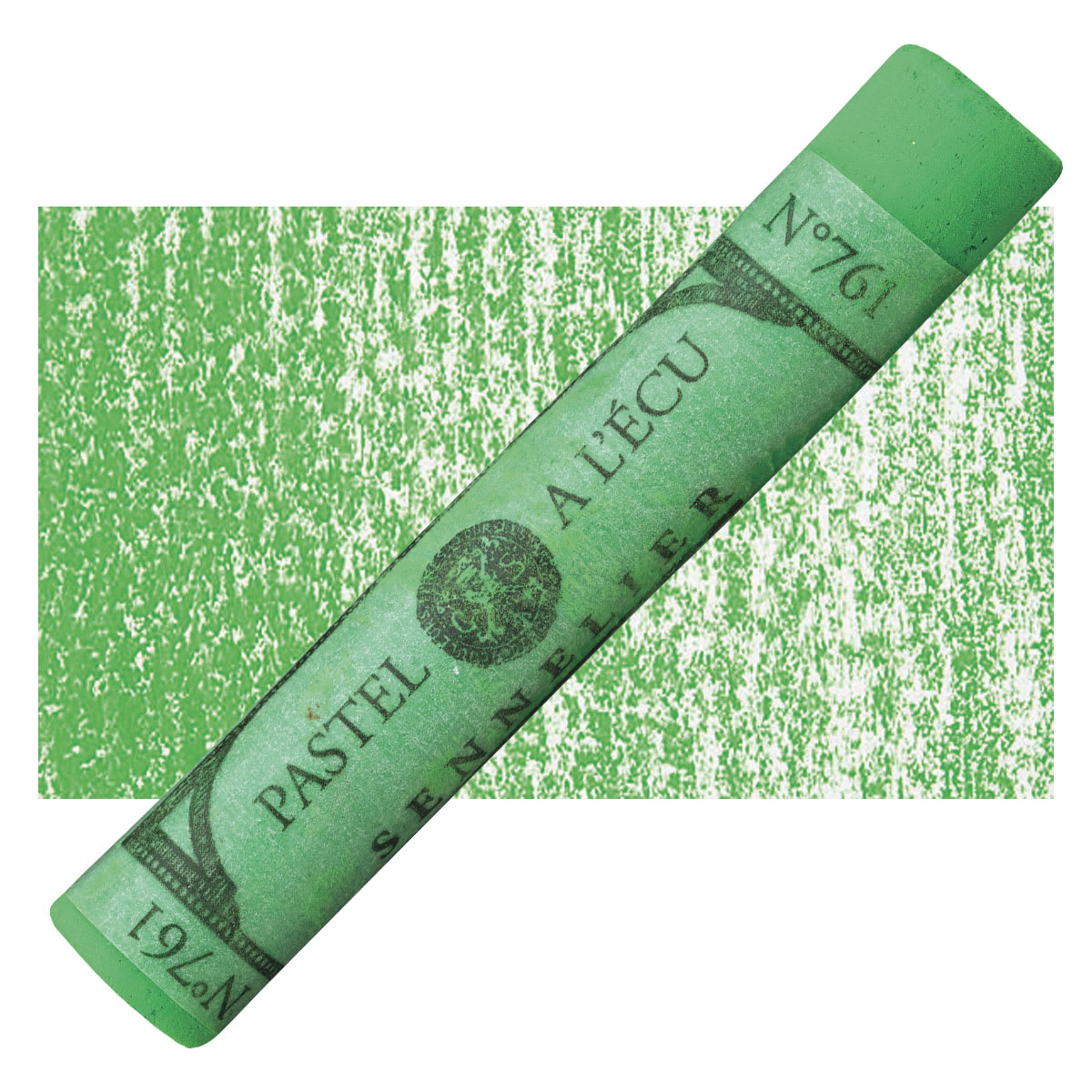 Sennelier Soft Pastel - Baryte Green 761 pastel and swatch