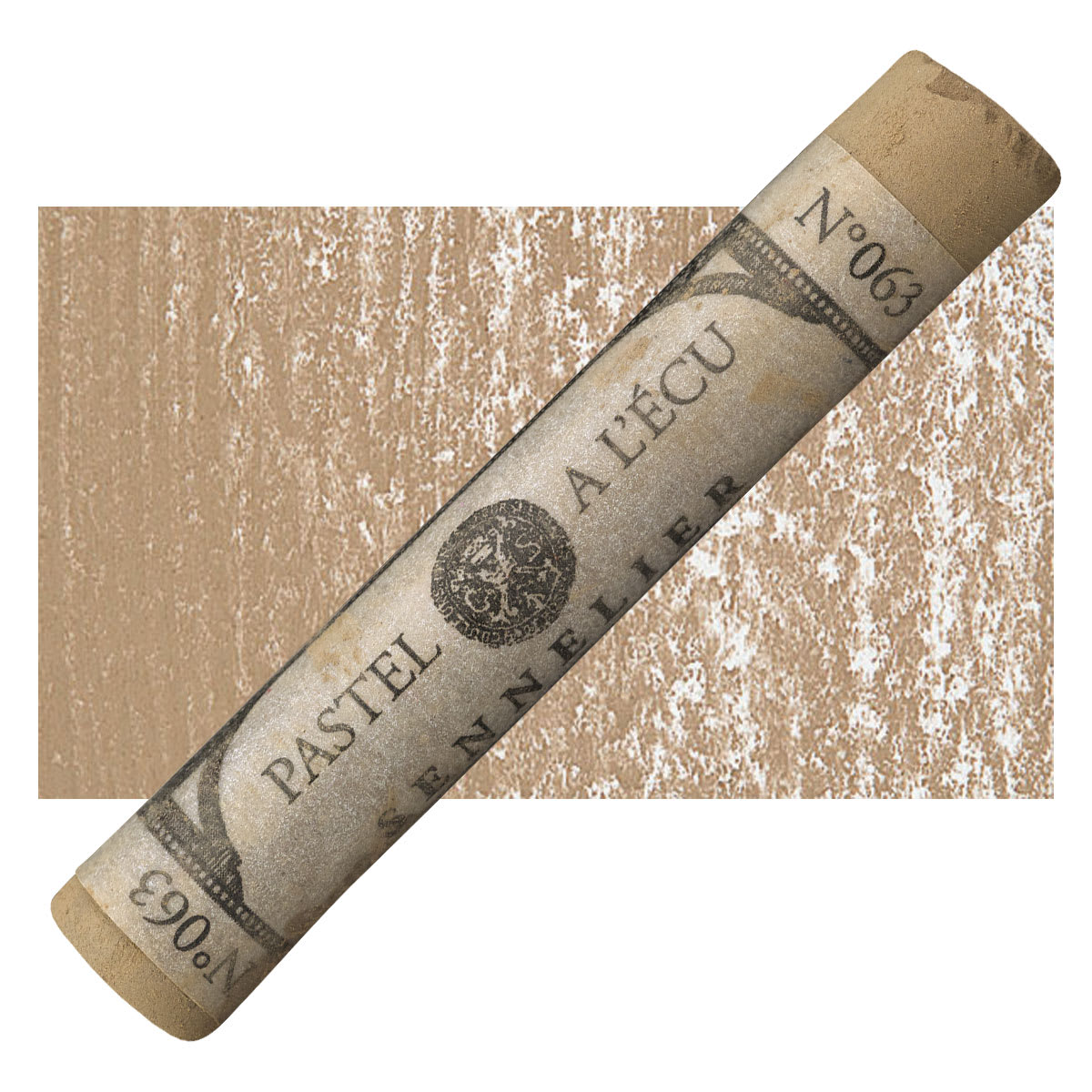 Sennelier Soft Pastel - Bistre 063 pastel and swatch