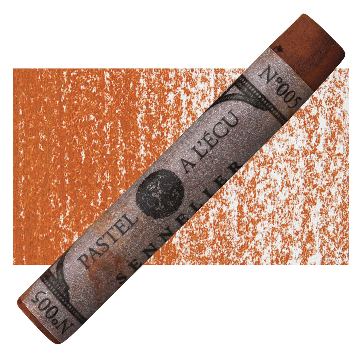 Sennelier Soft Pastel - Black Brown 005 pastel and swatch
