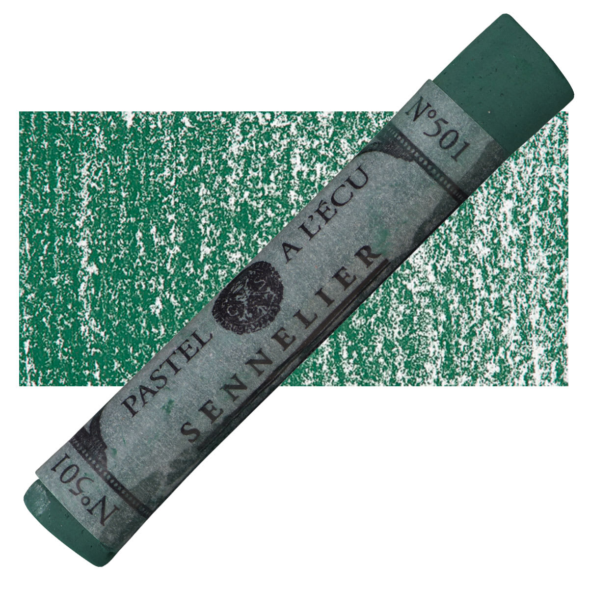 Sennelier Soft Pastel - Blue Grey Green pastel and swatch