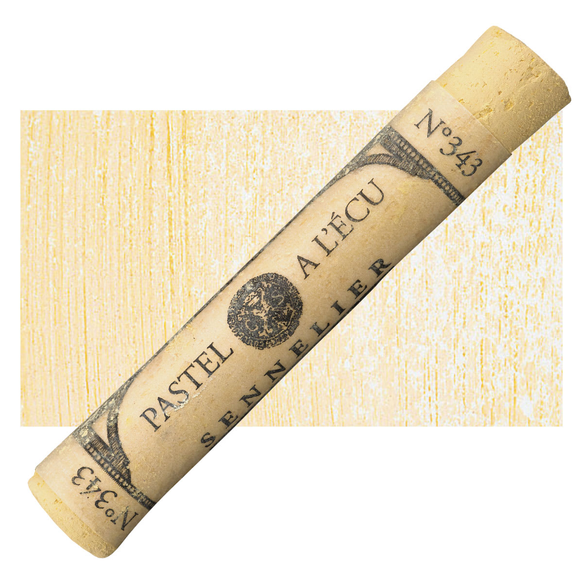 Sennelier Soft Pastel - Bright Yellow 343 pastel and swatch