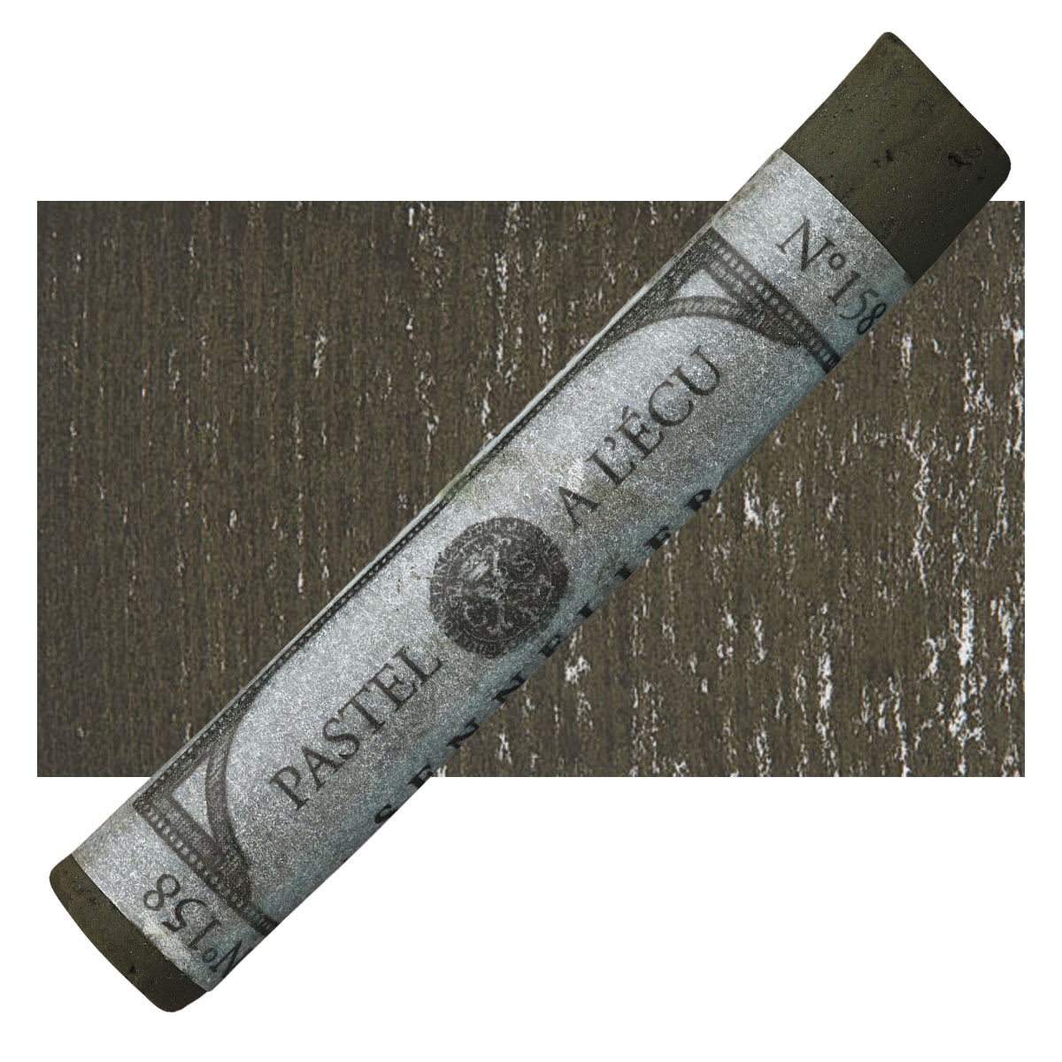 Sennelier Soft Pastel - Bronze Green Deep pastel and swatch