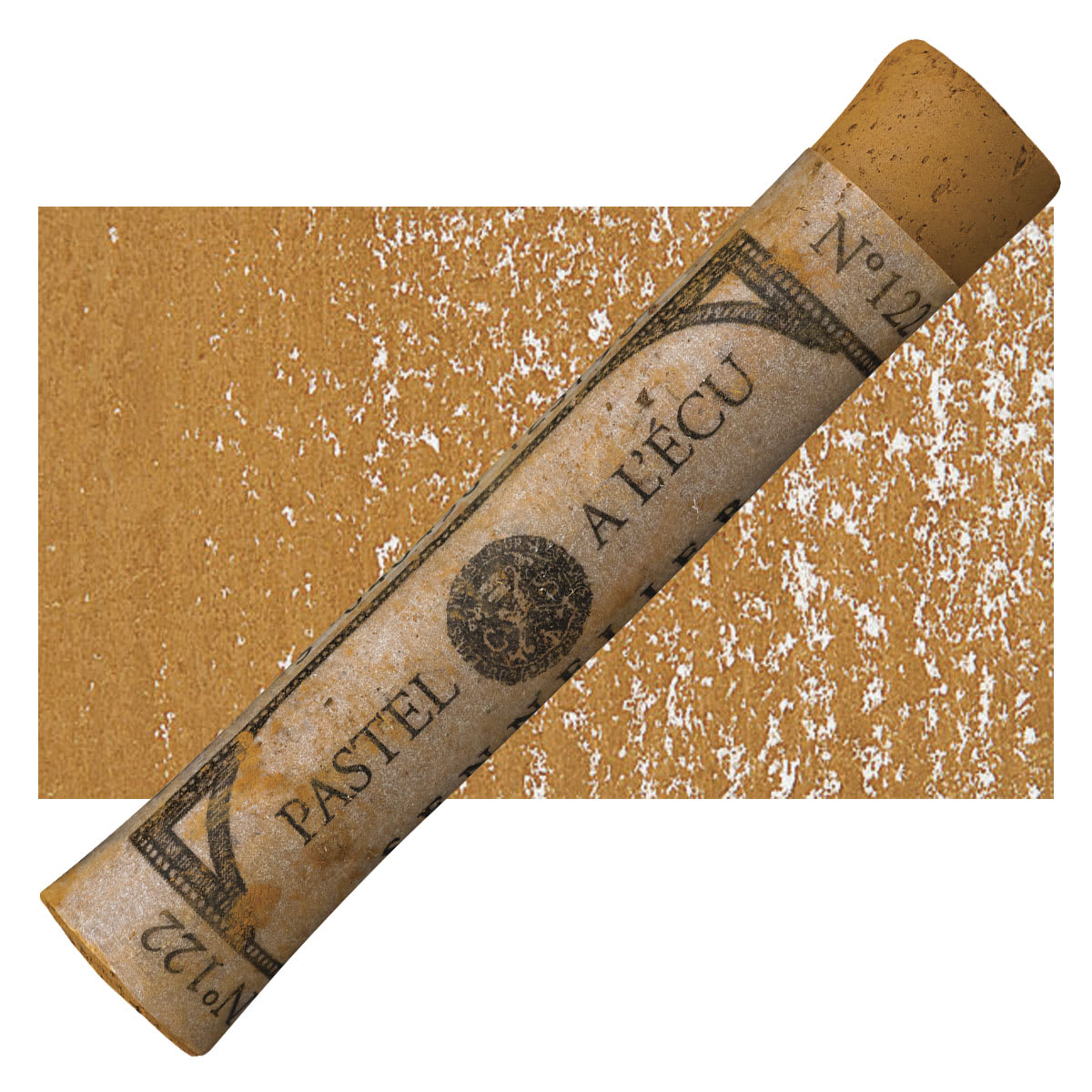 Sennelier Soft Pastel - Brown Ochre 122 pastel and swatch