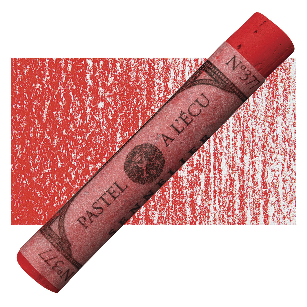 Sennelier Soft Pastel - Burnt Madder pastel and swatch
