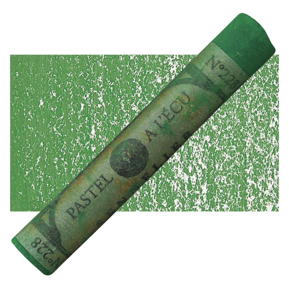 Sennelier Soft Pastel - Chromium Green 228 pastel and swatch