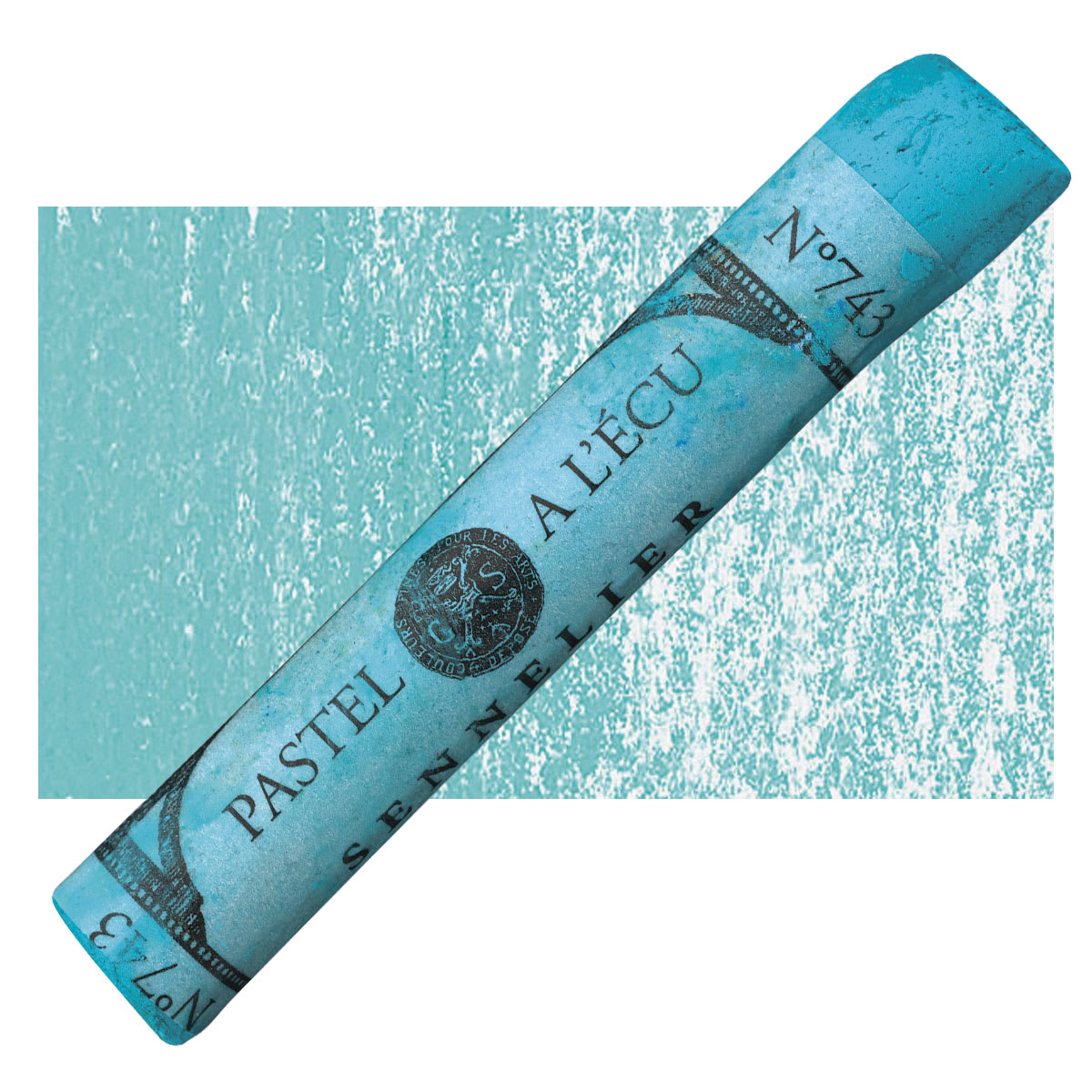 Sennelier Soft Pastel - English Blue pastel and swatch