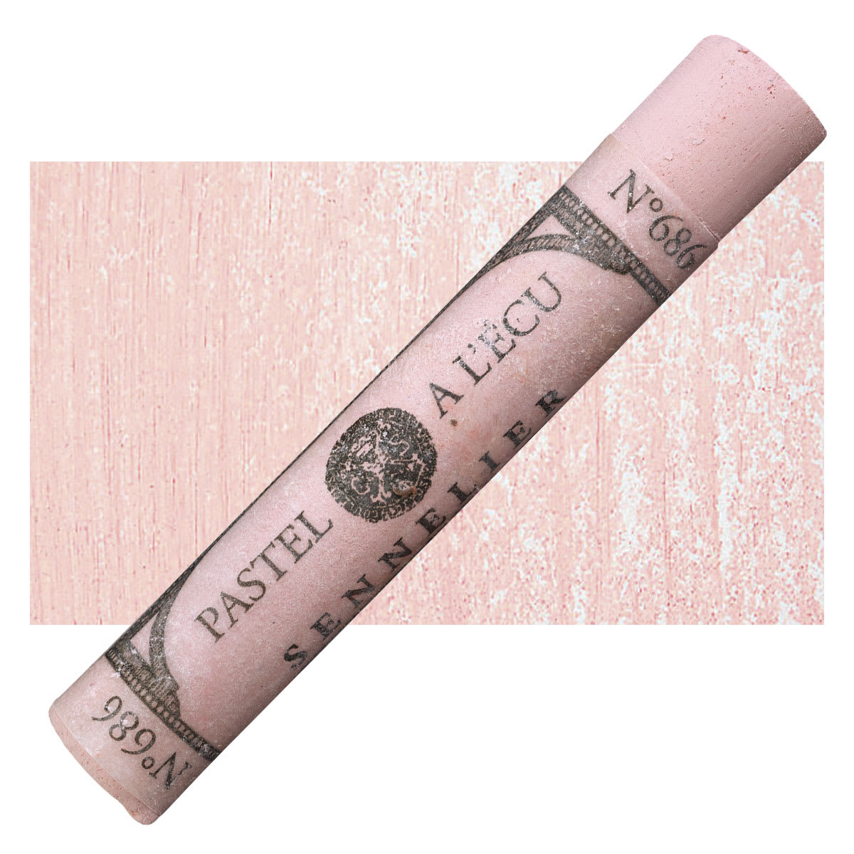Sennelier Soft Pastel - Helios Red pastel and swatch