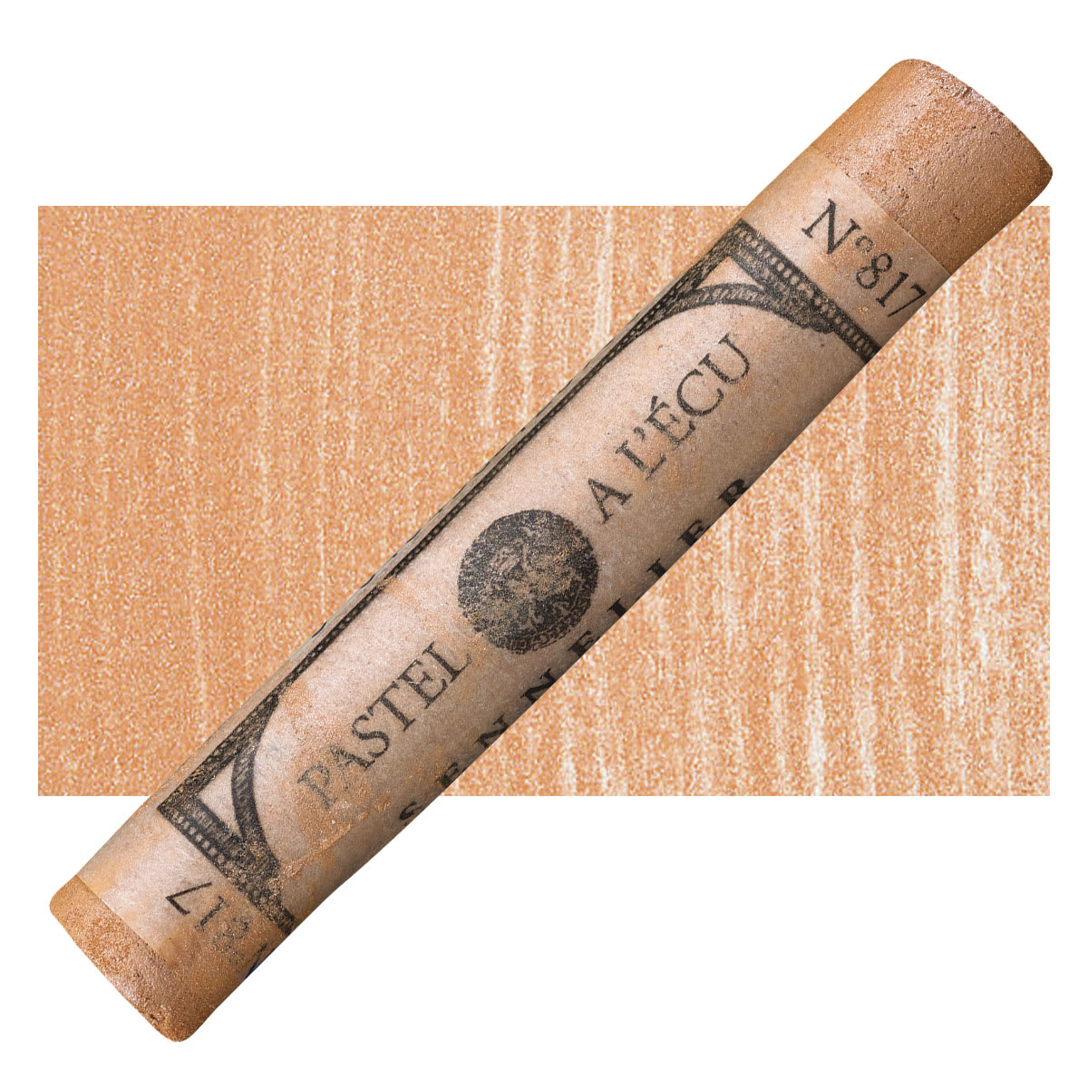 Sennelier Soft Pastel - Iridescent Burnt Sienna 817 pastel and swatch