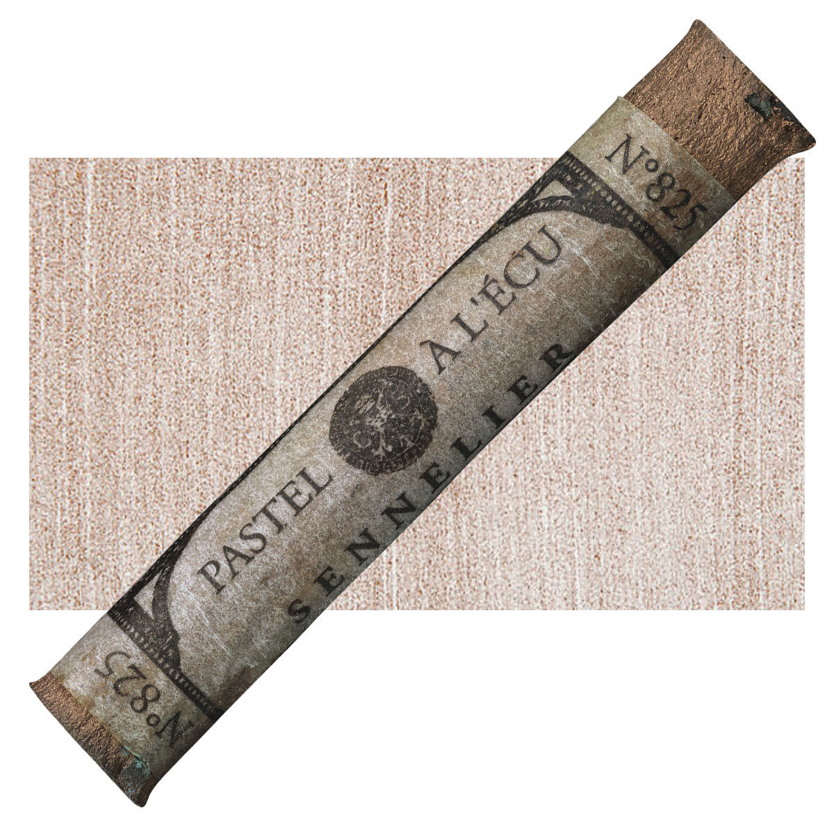 Sennelier Soft Pastel - Iridescent Copper 825 pastel and swatch