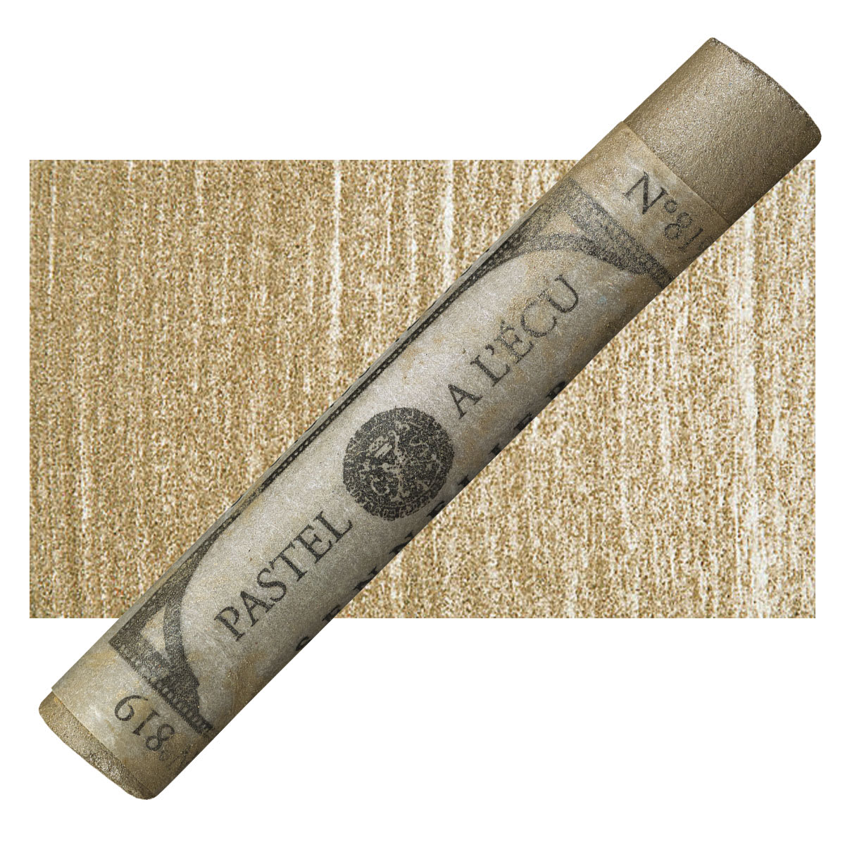 Sennelier Soft Pastel - Iridescent Raw Umber pastel and swatch