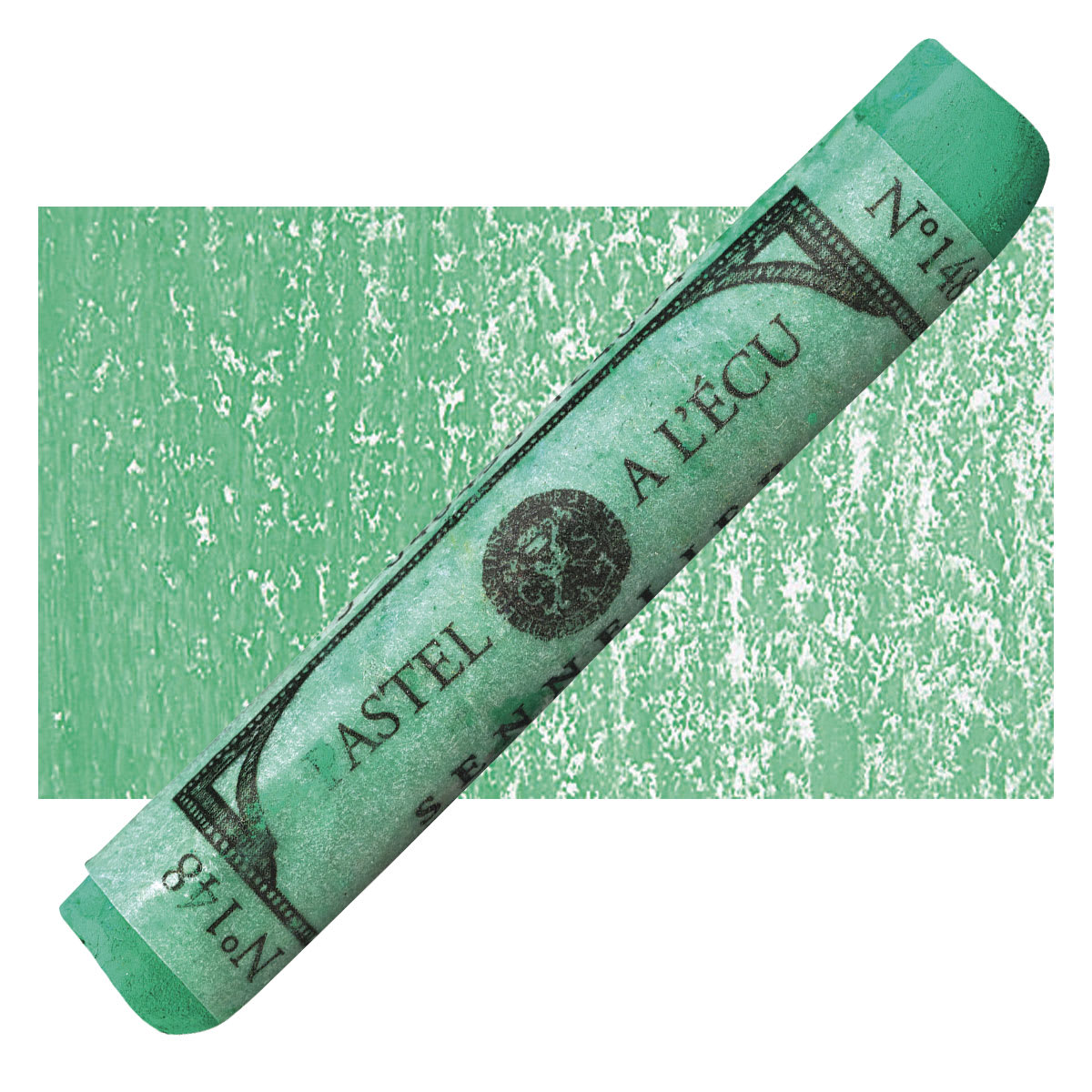 Sennelier Soft Pastel - Lawn Green 148 pastel and swatch