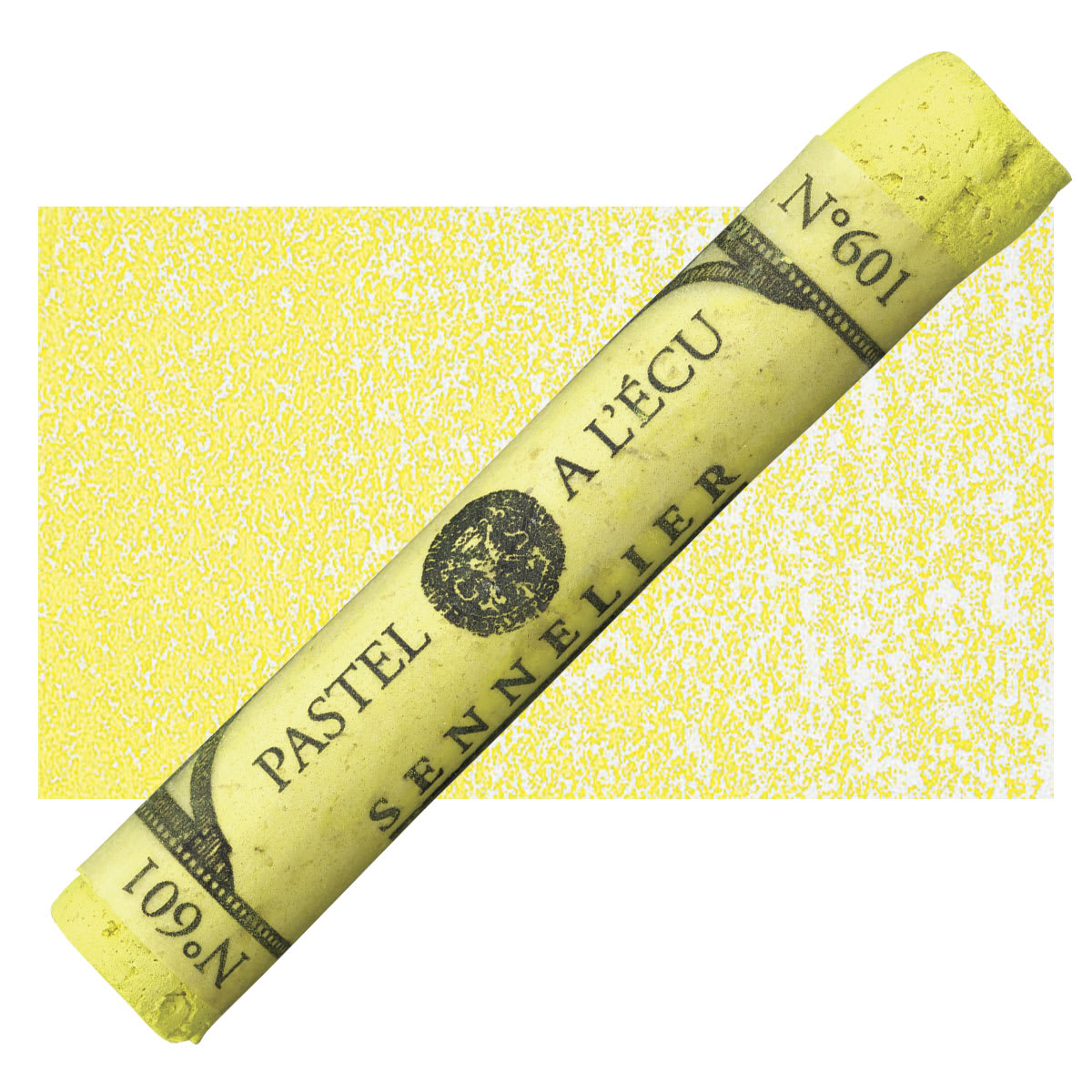 Sennelier Soft Pastel - Lemon Yellow 601 pastel and swatch