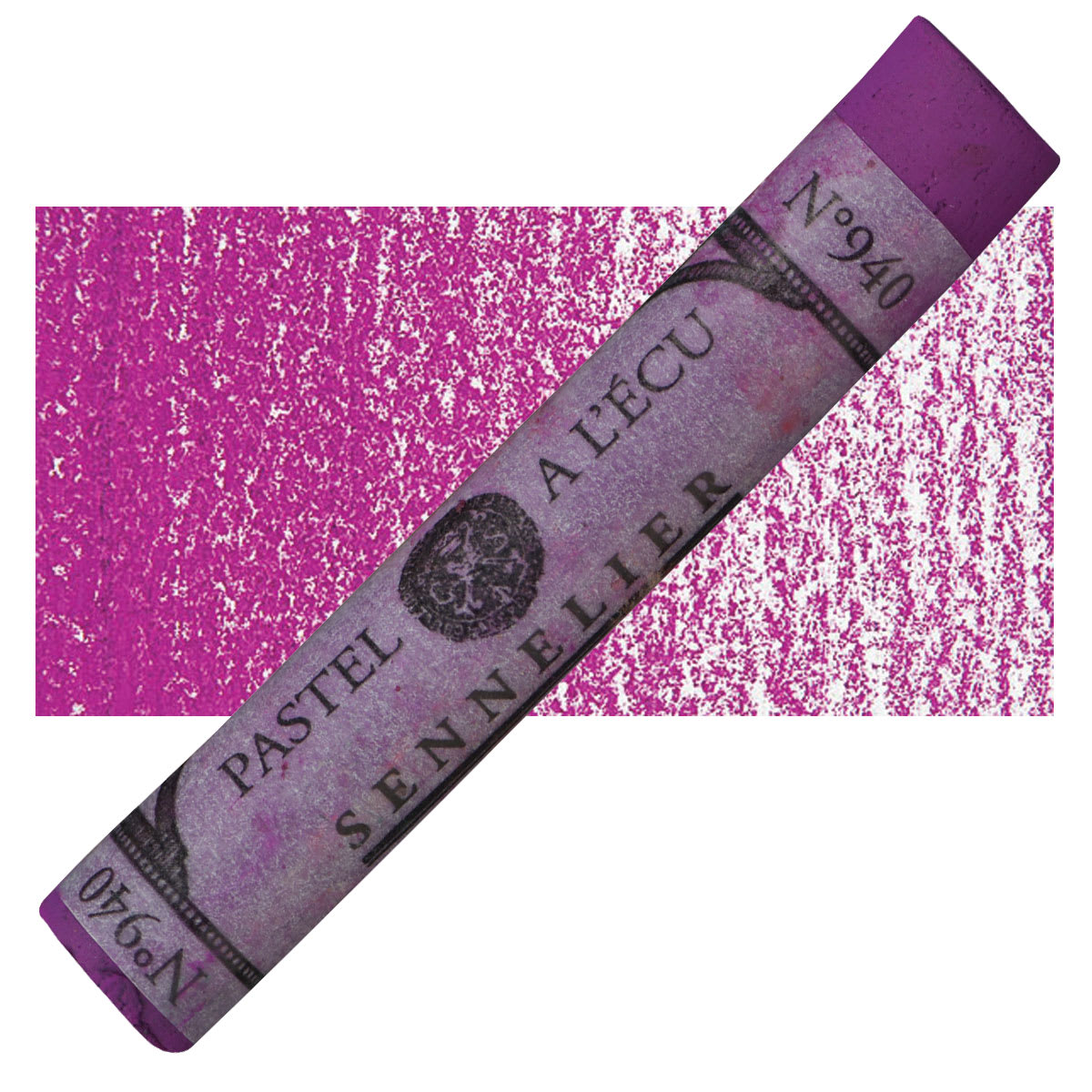 Sennelier Soft Pastel - Magenta Violet pastel and swatch