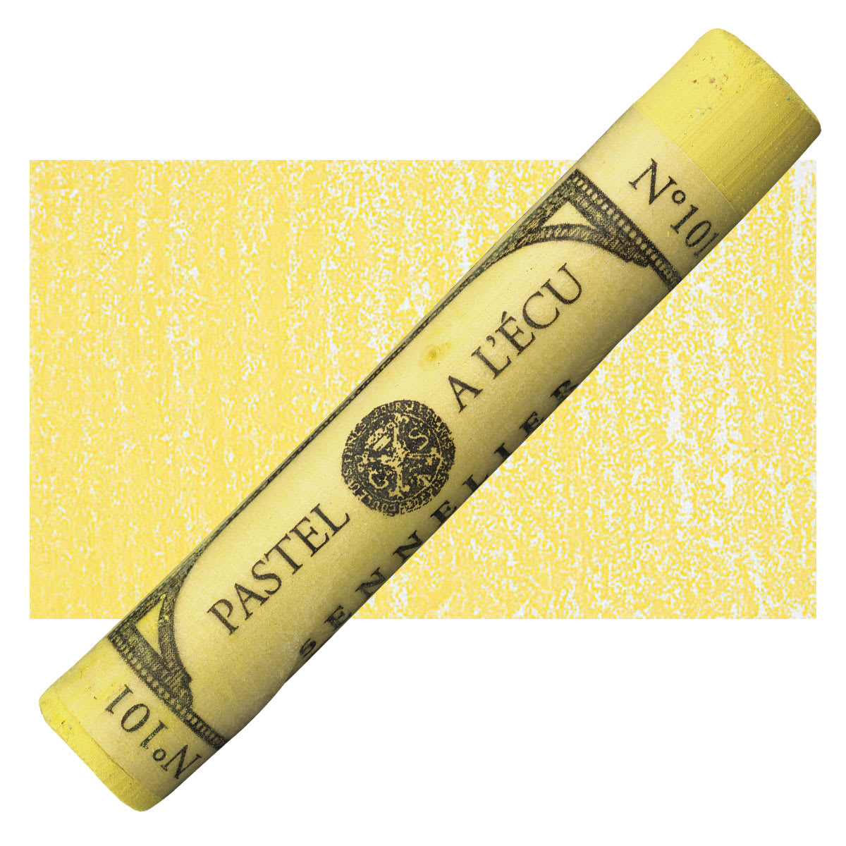 Sennelier Soft Pastel - Naples Yellow 101 pastel and swatch