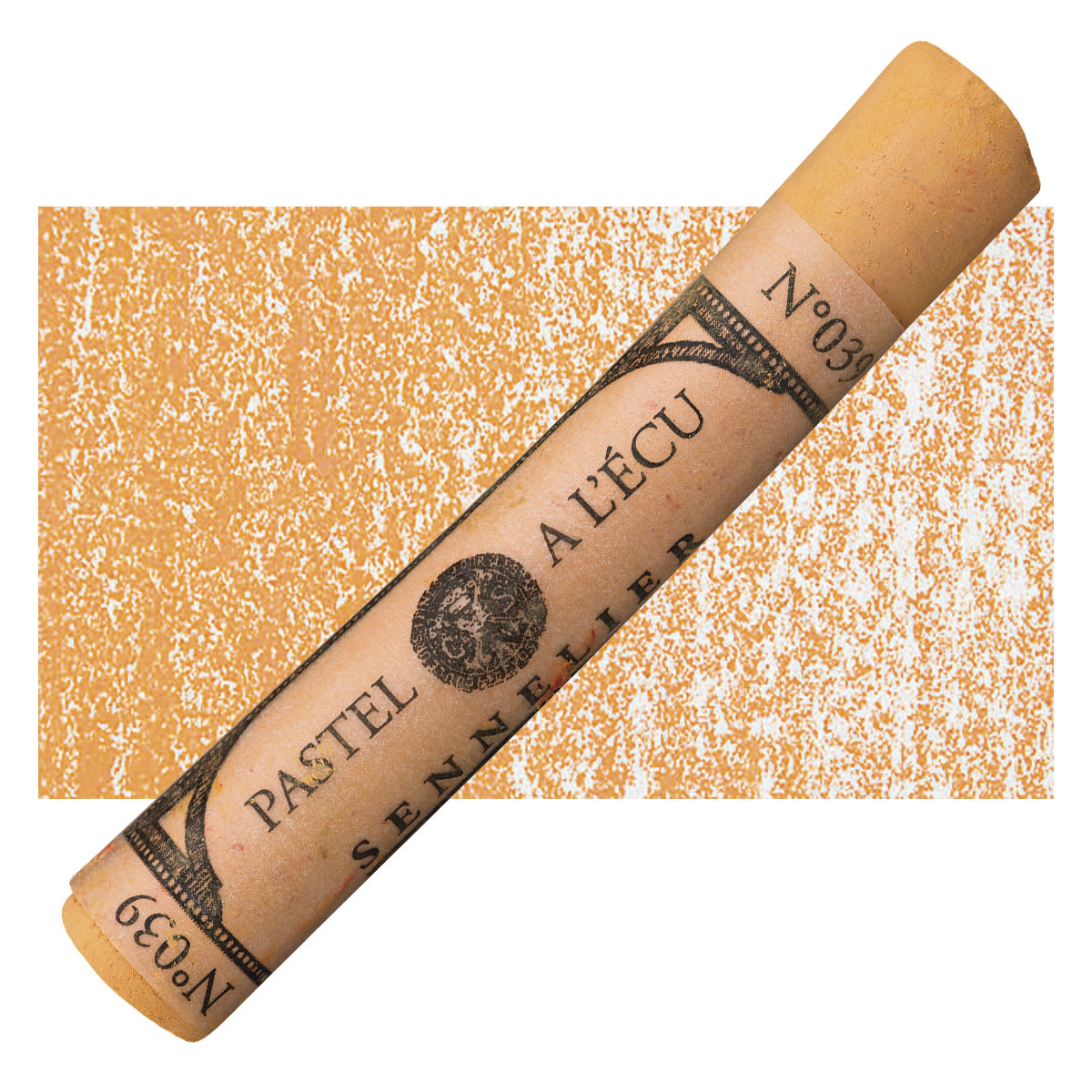 Sennelier Soft Pastel - Orange Lead pastel and swatch