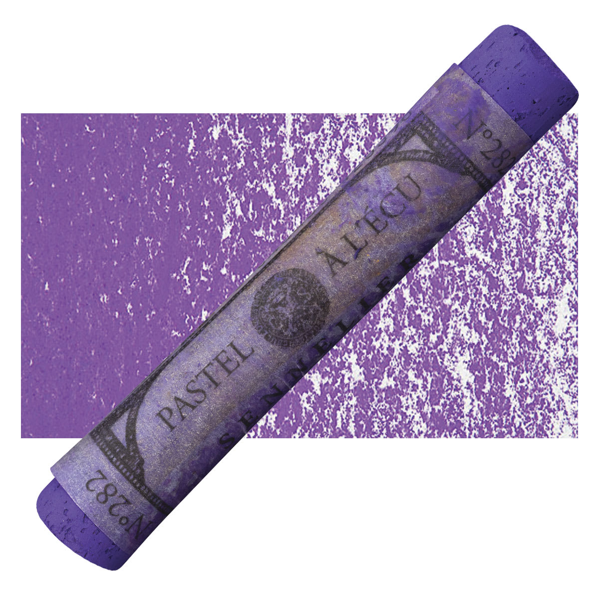 Sennelier Soft Pastel - Purple Blue pastel and swatch