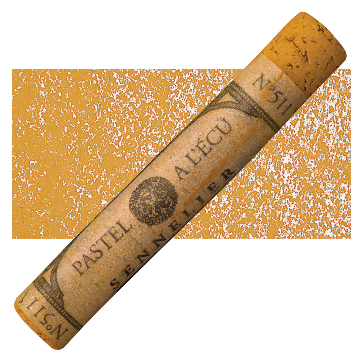 Sennelier Soft Pastel - Raw Sienna 511 pastel and swatch