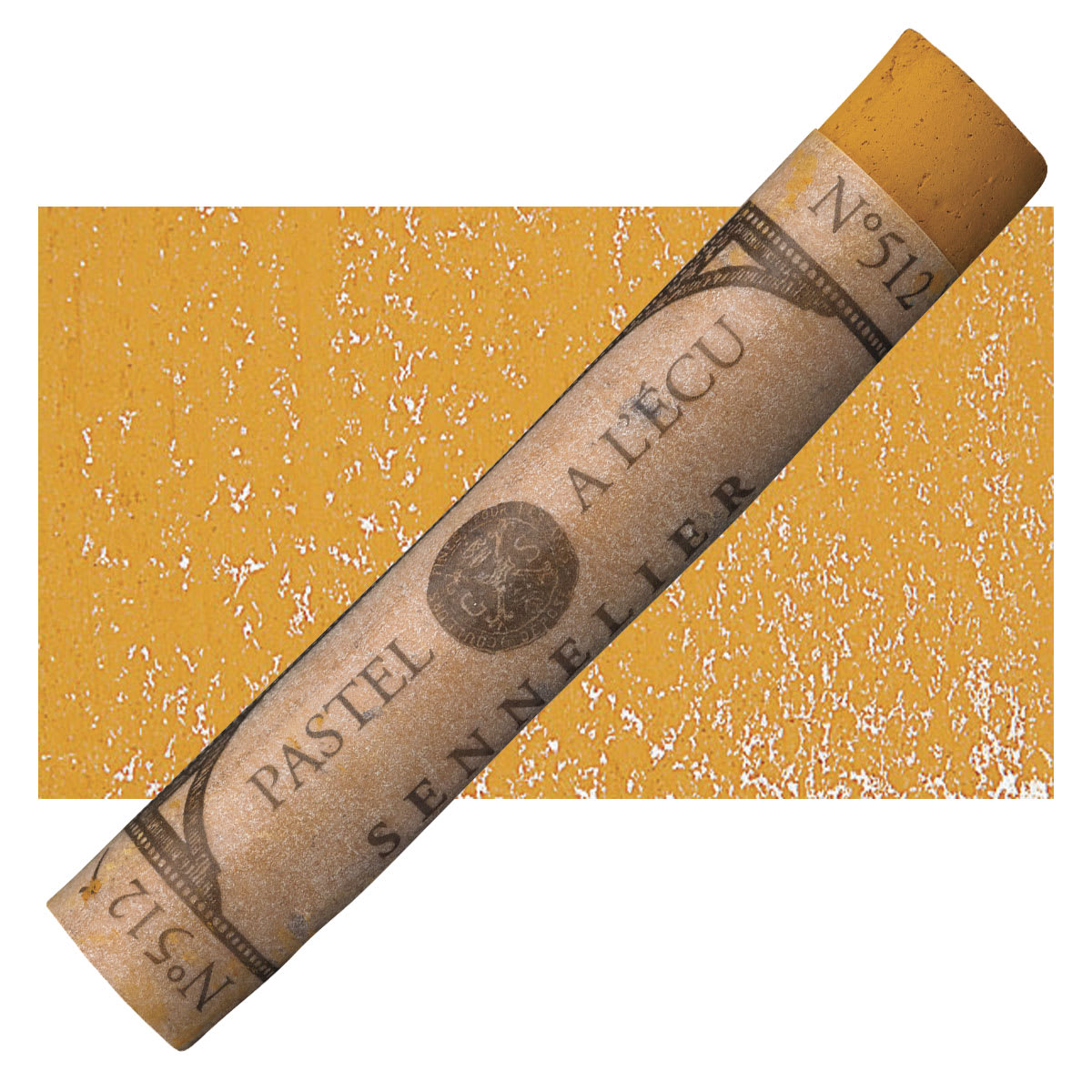 Sennelier Soft Pastel - Raw Sienna 512 pastel and swatch