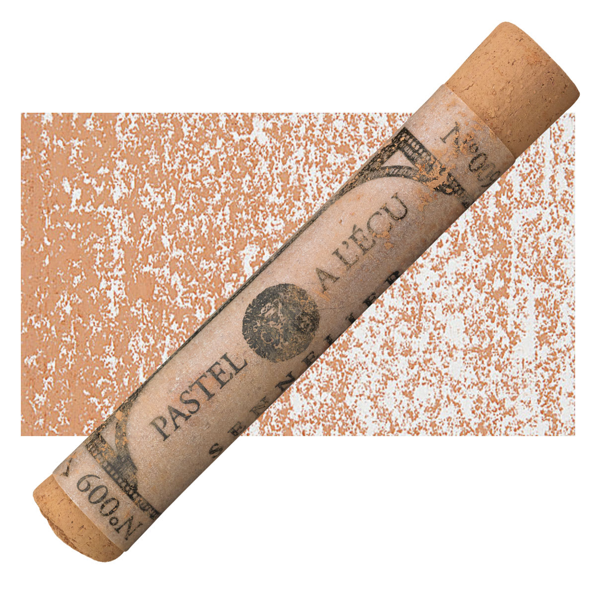 Sennelier Soft Pastel - Red Brown 009 pastel and swatch