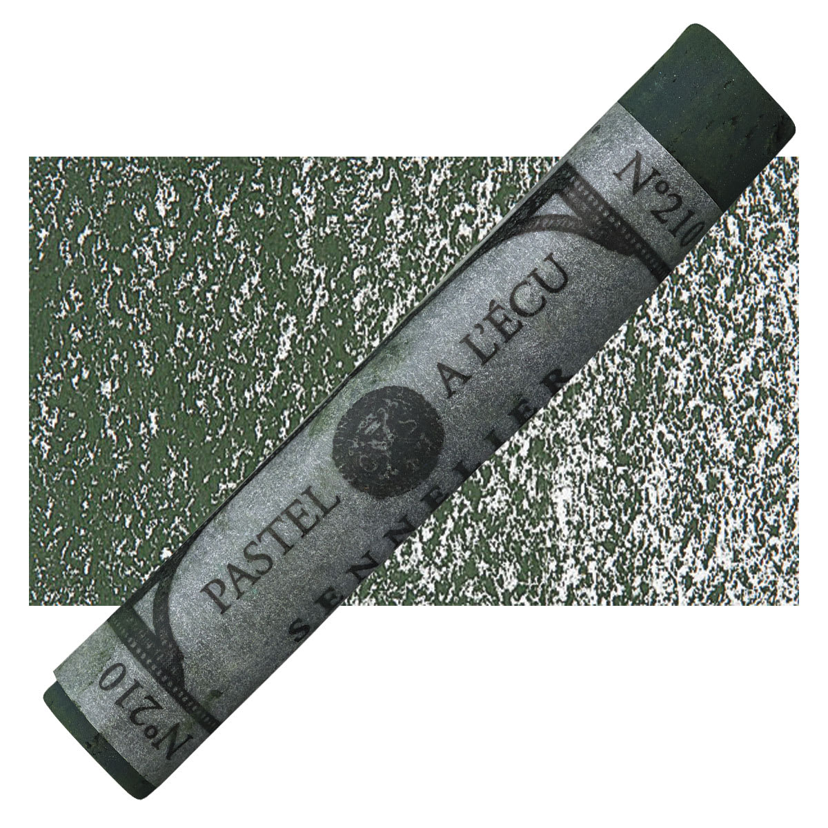 Sennelier Soft Pastel - Reseda Grey Green 210 pastel and swatch