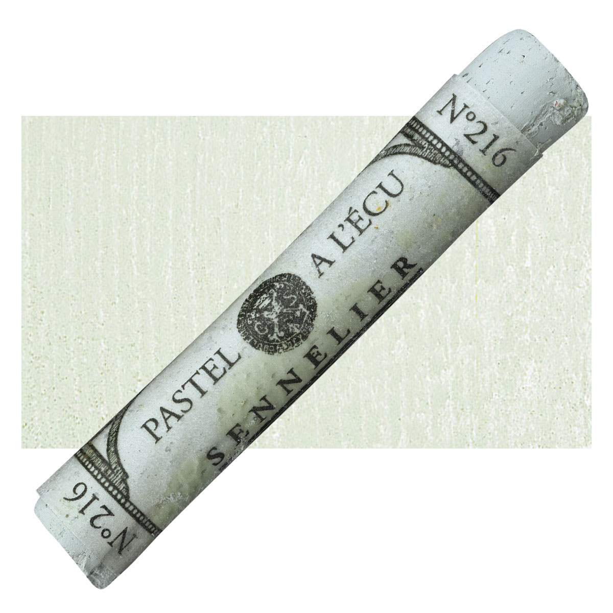 Sennelier Soft Pastel - Reseda Grey Green 216 pastel and swatch