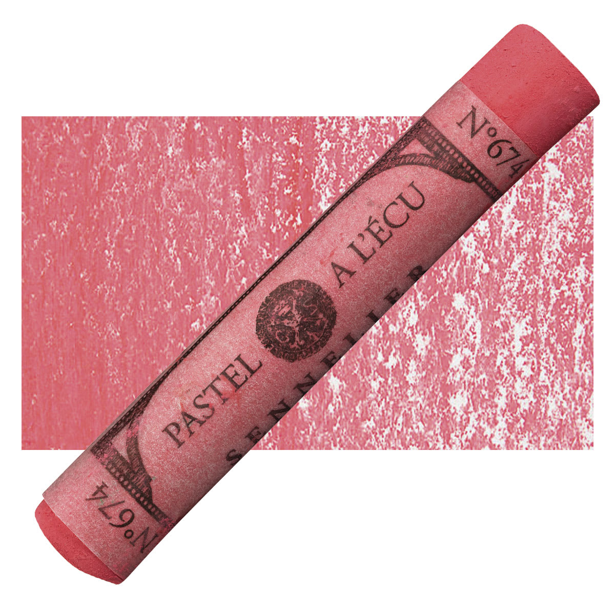 Sennelier Soft Pastel - Ruby Red 674 pastel and swatch